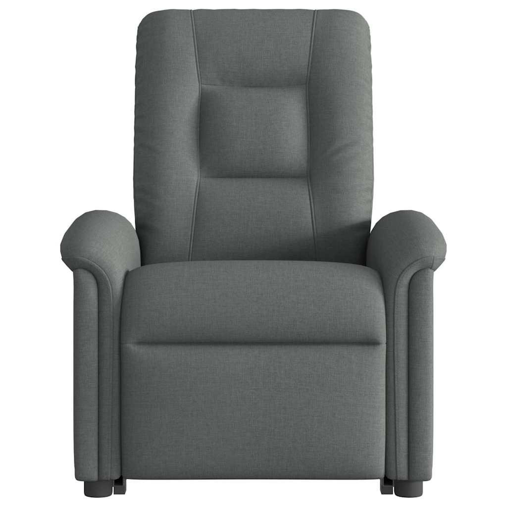 Fotoliu electric rabatabil cu ridicare, gri închis, textil GartenMobel Dekor