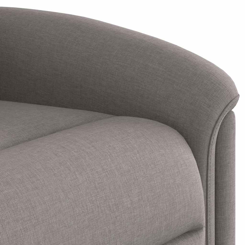 Fotoliu rabatabil electric, gri taupe, material textil GartenMobel Dekor