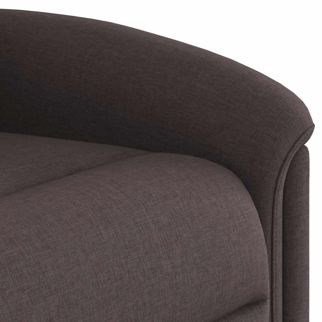 Fotoliu rabatabil electric, maro închis, material textil GartenMobel Dekor