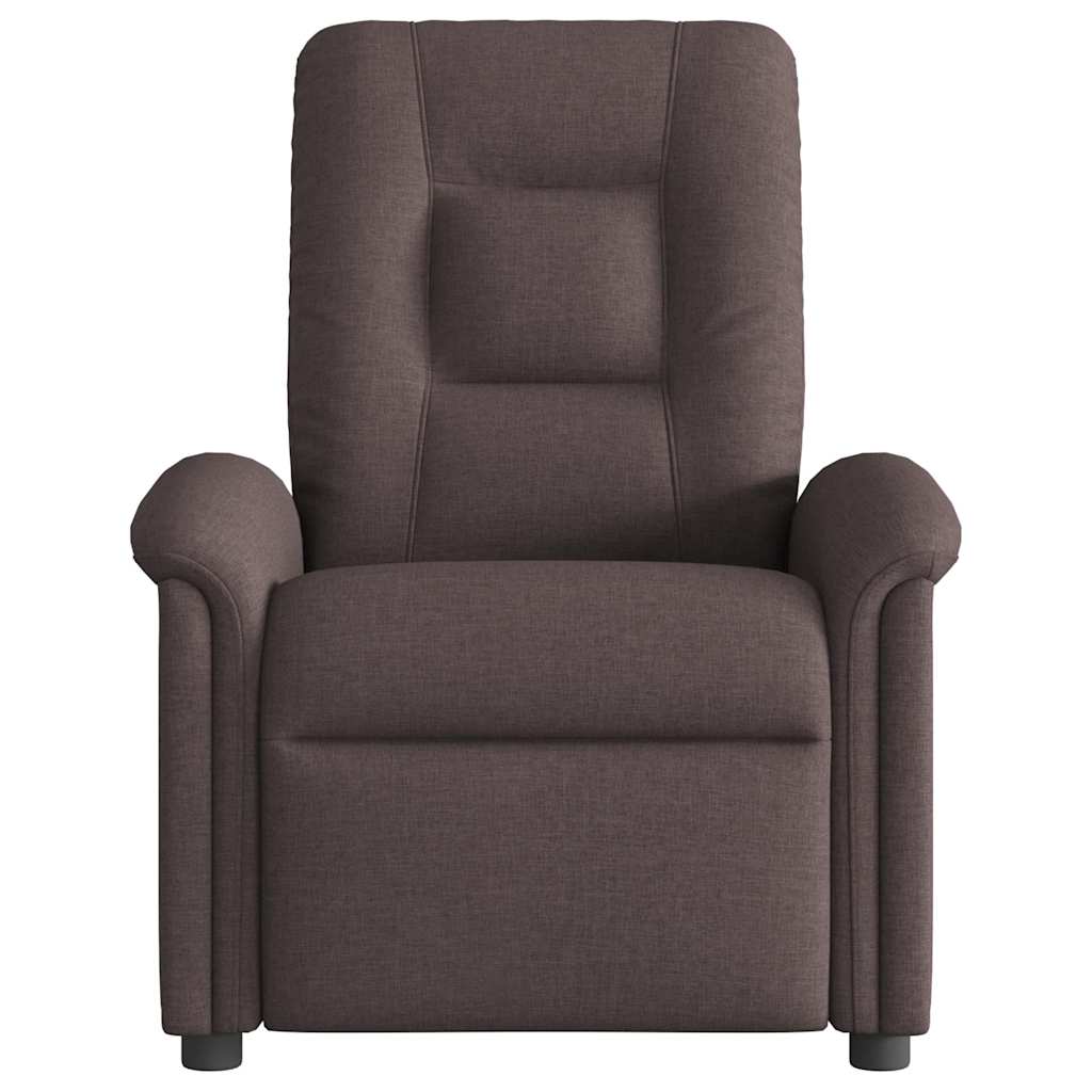 Fotoliu rabatabil electric, maro închis, material textil GartenMobel Dekor