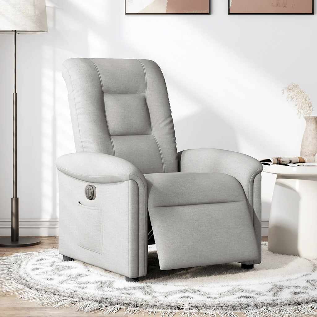 Scaun reclinabil electric Cloud Grey Fabric GartenMobel Dekor