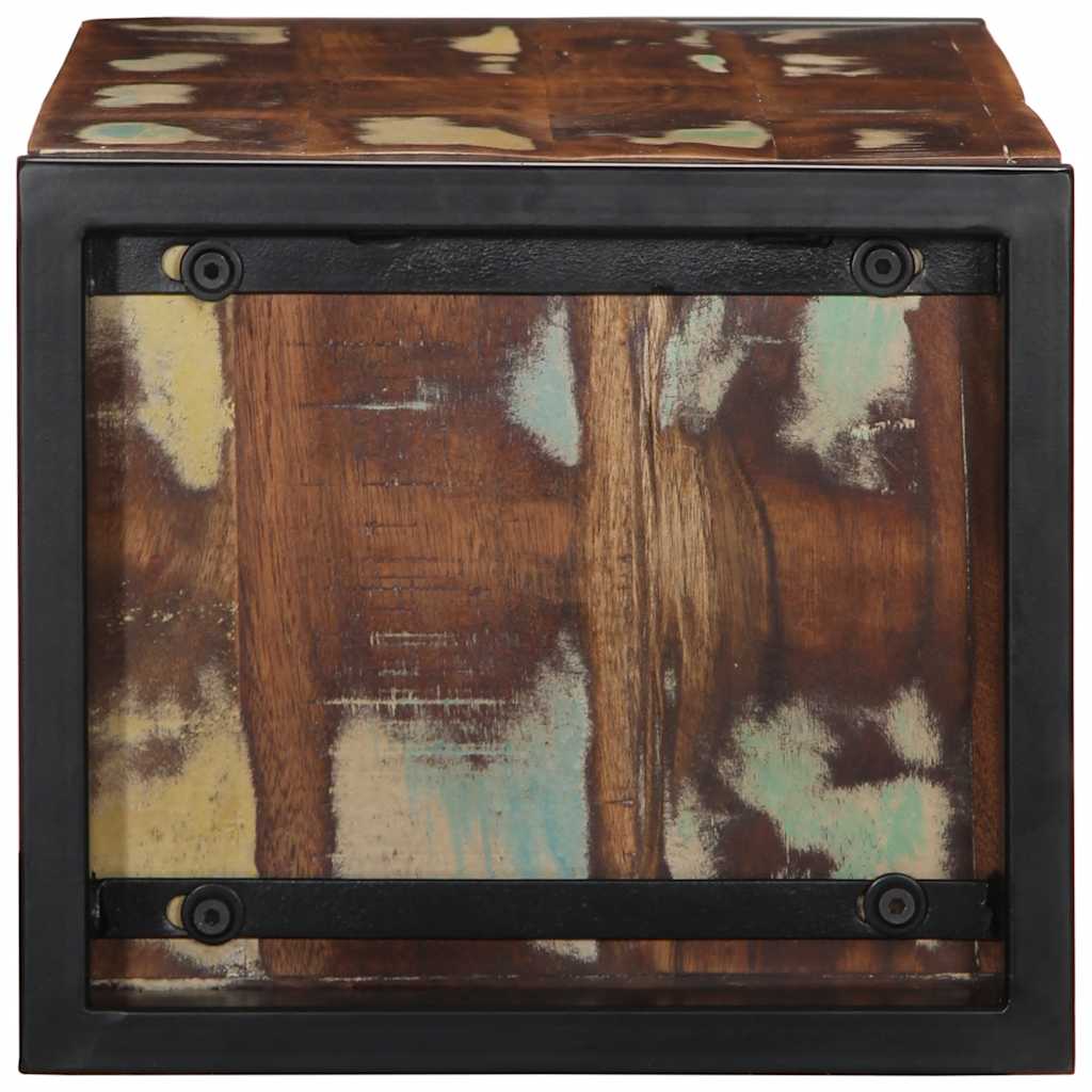 Dulap TV multicolor 80x30x25 cm lemn masiv recuperat GartenMobel Dekor