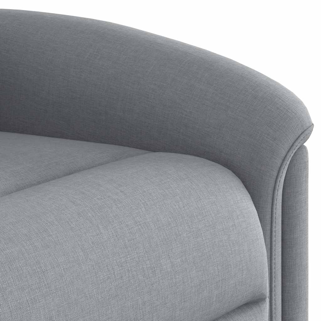 Fotoliu rabatabil, gri deschis, material textil GartenMobel Dekor