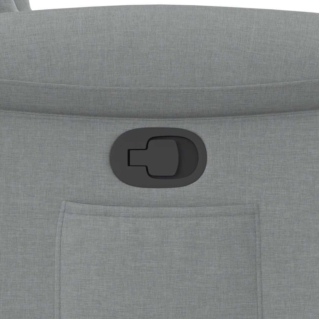 Fotoliu rabatabil, gri deschis, material textil GartenMobel Dekor