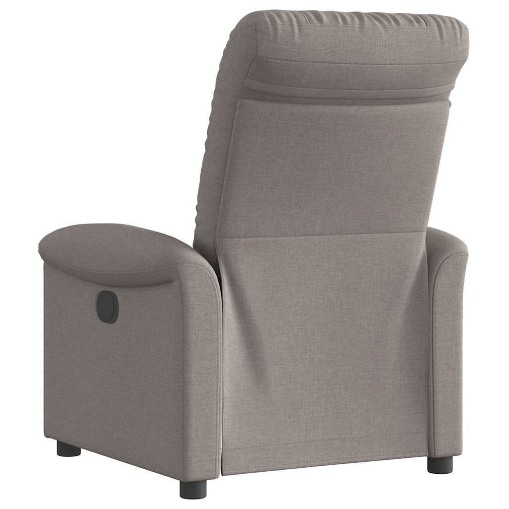 Fotoliu rabatabil, gri taupe, material textil GartenMobel Dekor