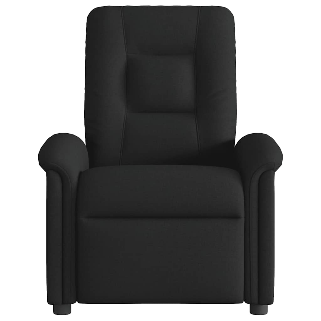 Fotoliu rabatabil, negru, material textil GartenMobel Dekor