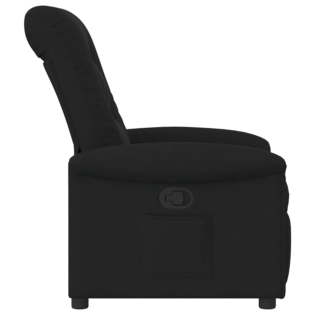 Fotoliu rabatabil, negru, material textil GartenMobel Dekor