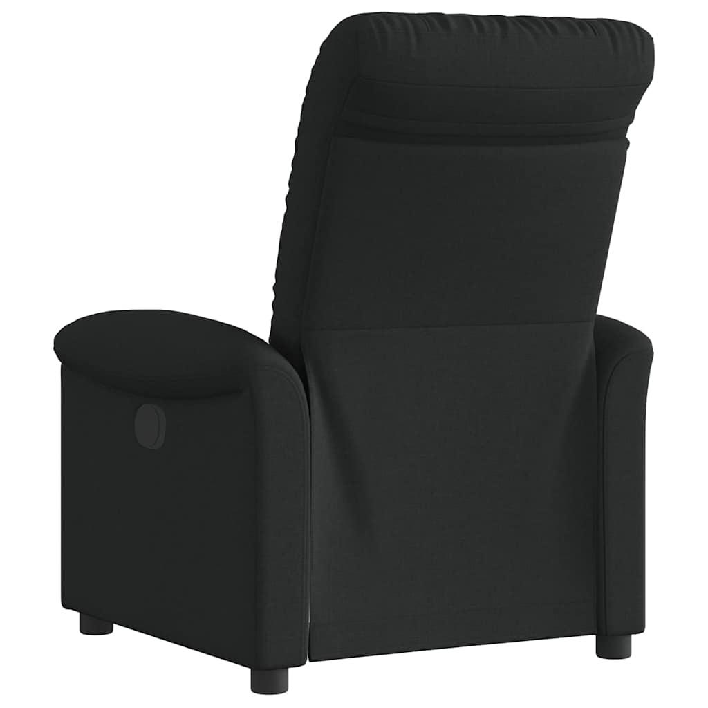 Fotoliu rabatabil, negru, material textil GartenMobel Dekor