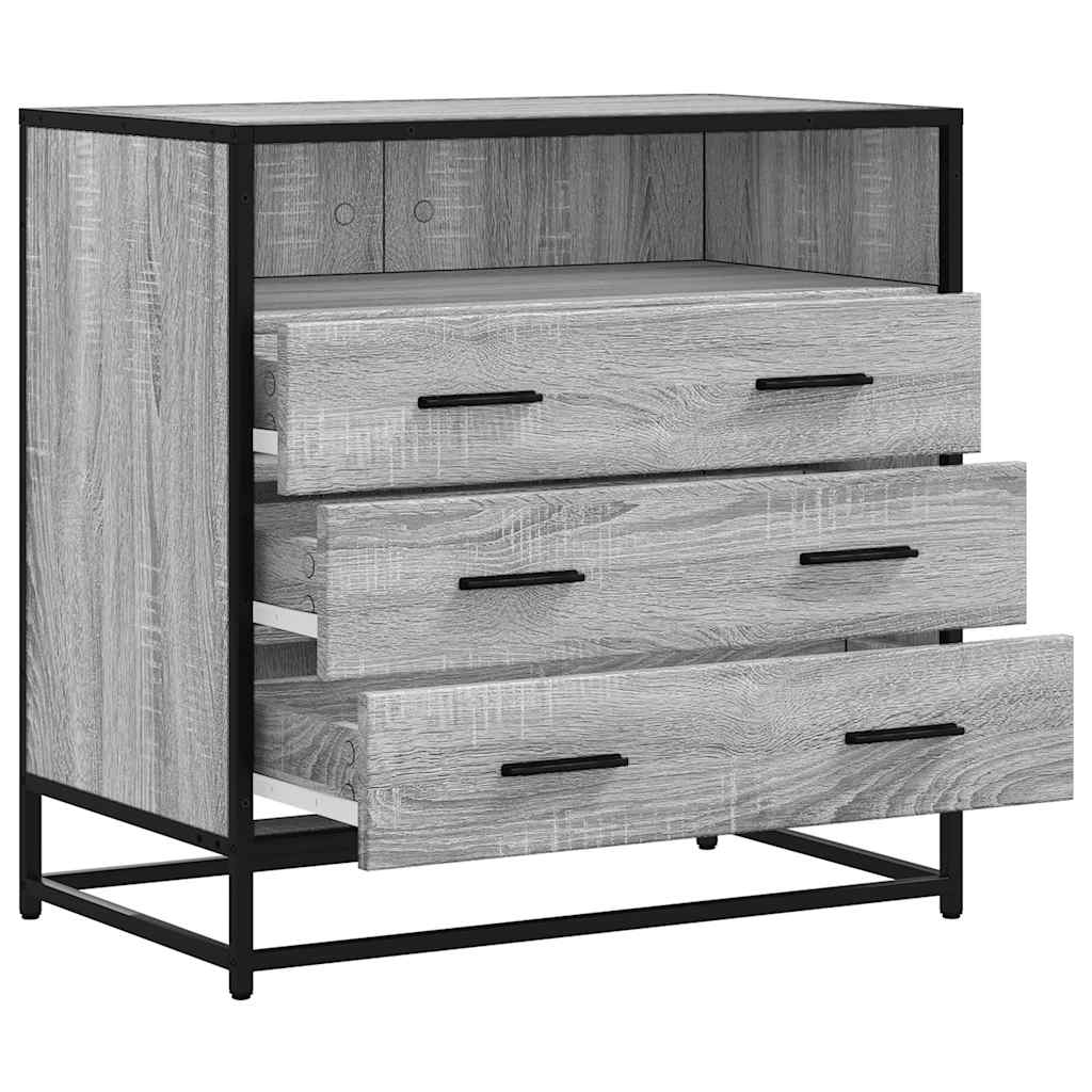 Dulap cu sertar, gri sonoma, 70x41x70 cm, lemn prelucrat GartenMobel Dekor
