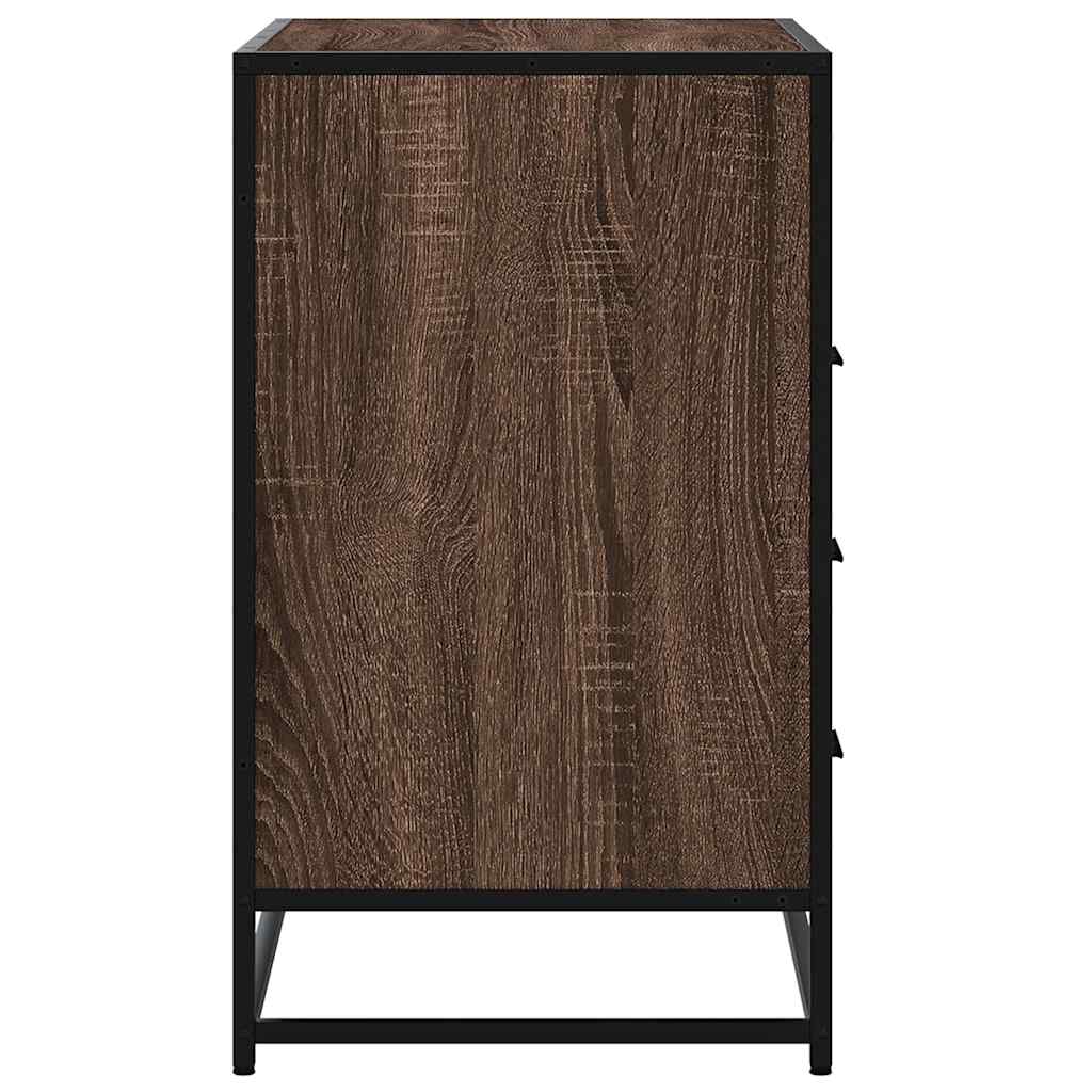 Dulap cu sertar, stejar maro, 70x41x70 cm, lemn prelucrat GartenMobel Dekor