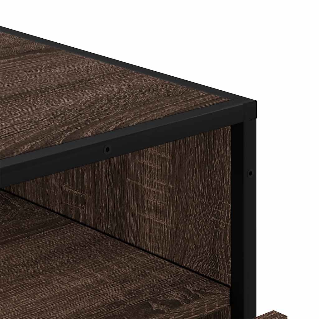 Dulap cu sertar, stejar maro, 70x41x70 cm, lemn prelucrat GartenMobel Dekor