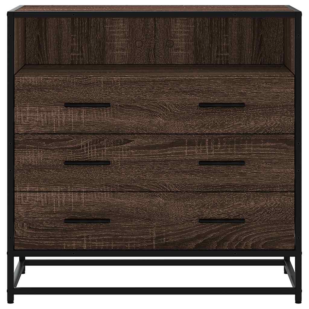 Dulap cu sertar, stejar maro, 70x41x70 cm, lemn prelucrat GartenMobel Dekor