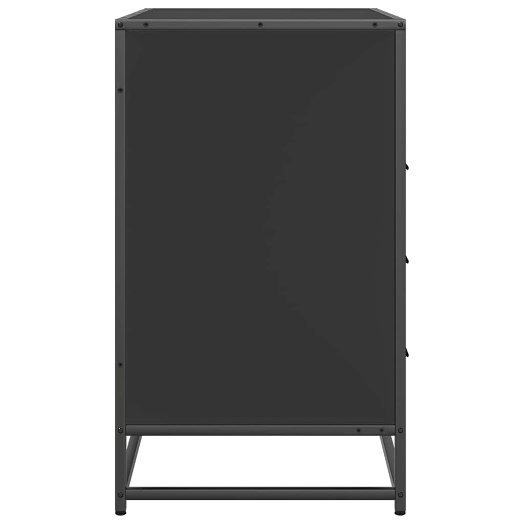 Dulap cu sertare, negru, 70x41x70 cm, lemn compozit GartenMobel Dekor