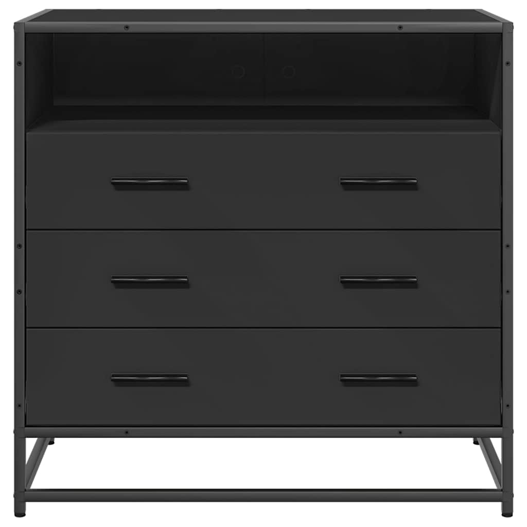 Dulap cu sertare, negru, 70x41x70 cm, lemn compozit GartenMobel Dekor