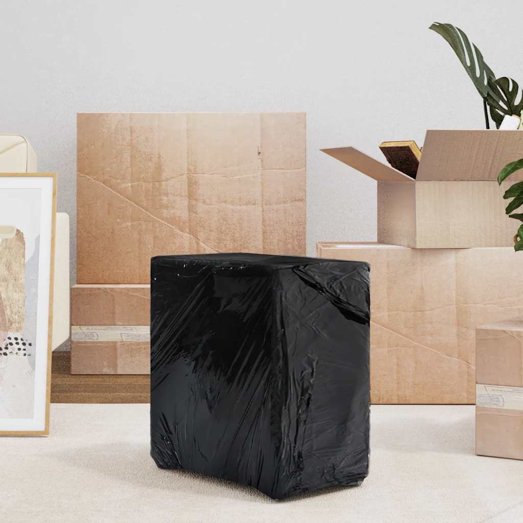 Film extensibil 2 buc Negru 20 μm 50 cm x 300 m GartenMobel Dekor