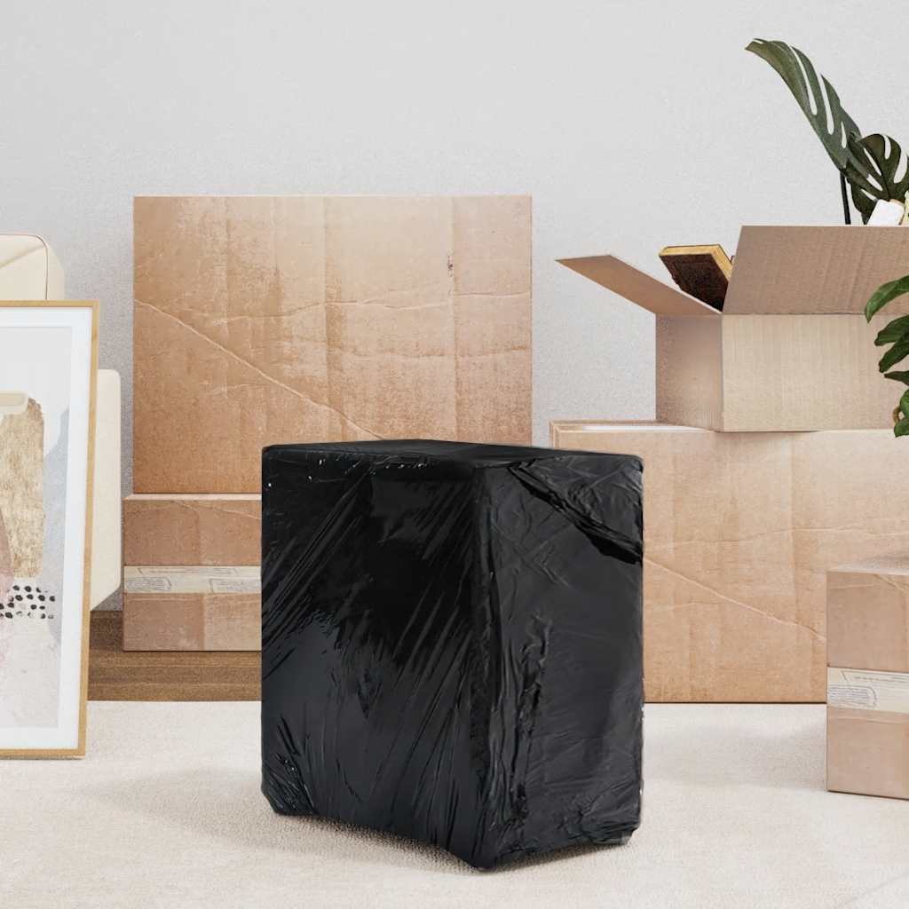 Film extensibil 2 buc Negru 30 μm 50 cm x 150 m GartenMobel Dekor