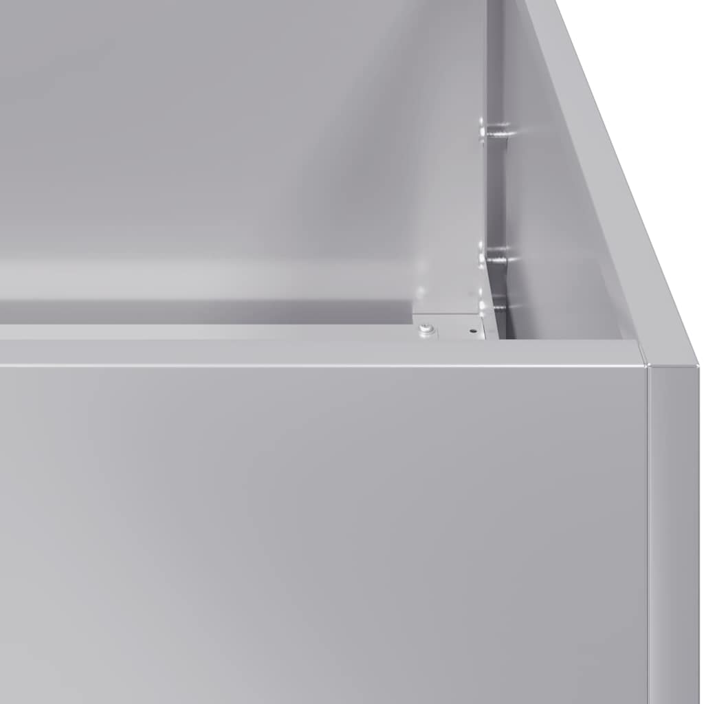 Jardinieră 200x40x40 cm oțel galvanizat GartenMobel Dekor