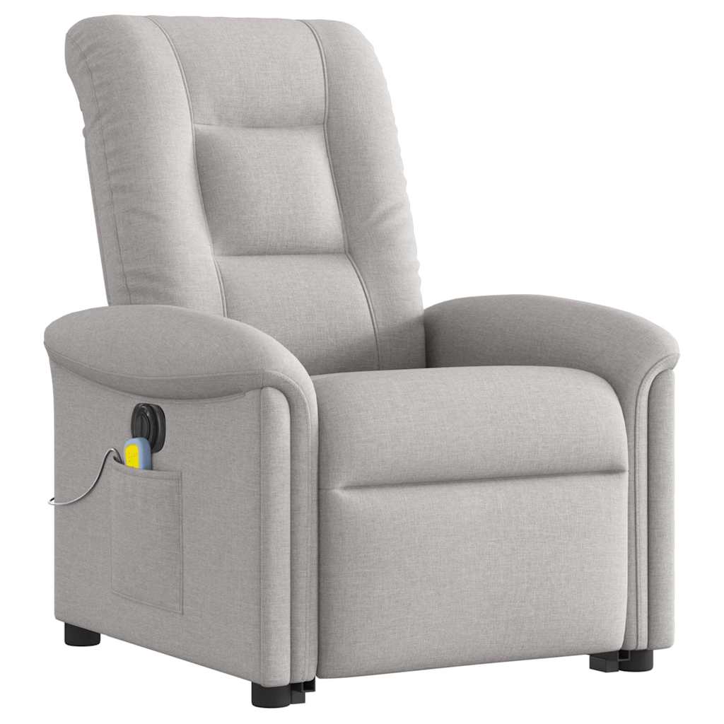 Scaun electric pentru masaj picioare în picioare stofa gri nor GartenMobel Dekor