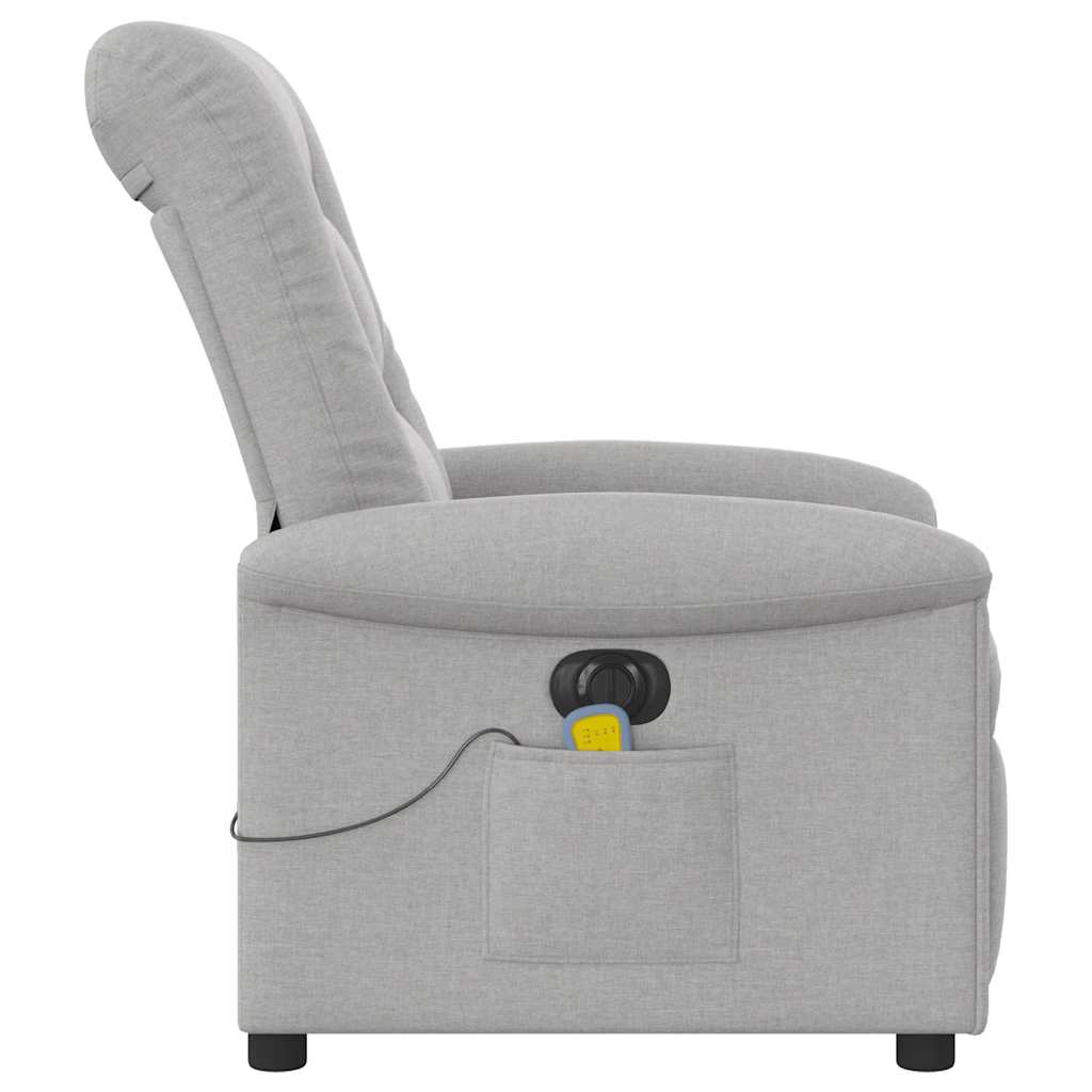 Scaun reclinabil electric pentru masaj Cloud Grey Fabric GartenMobel Dekor