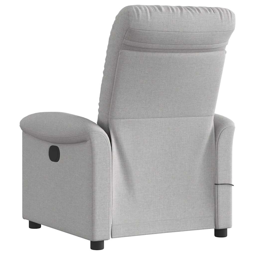 Scaun reclinabil electric pentru masaj Cloud Grey Fabric GartenMobel Dekor