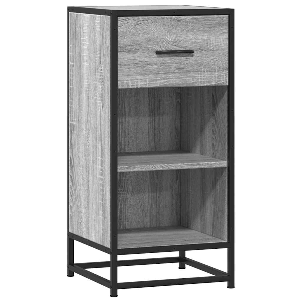 Dulap, gri sonoma, 35,5x35x76 cm, lemn prelucrat și metal GartenMobel Dekor