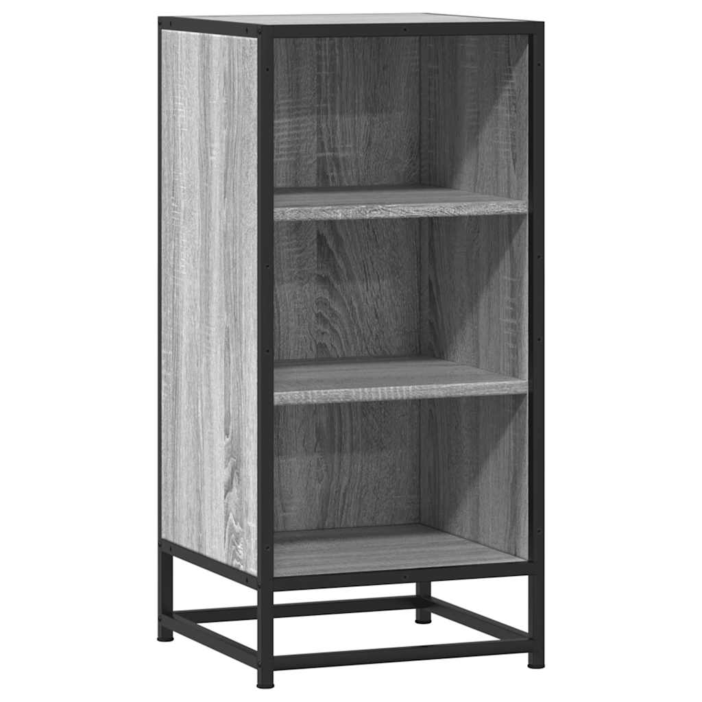 Dulap, gri sonoma, 35,5x35x76 cm, lemn prelucrat și metal GartenMobel Dekor