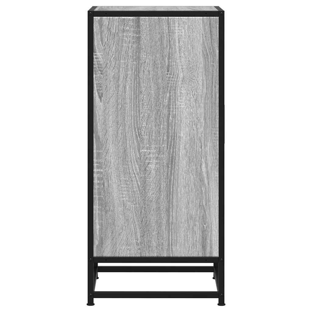 Dulap, gri sonoma, 35,5x35x76 cm, lemn prelucrat și metal GartenMobel Dekor