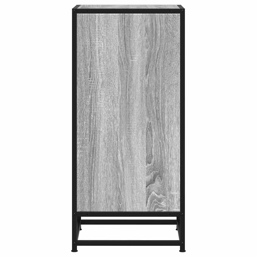 Dulap, gri sonoma, 35,5x35x76 cm, lemn prelucrat și metal GartenMobel Dekor