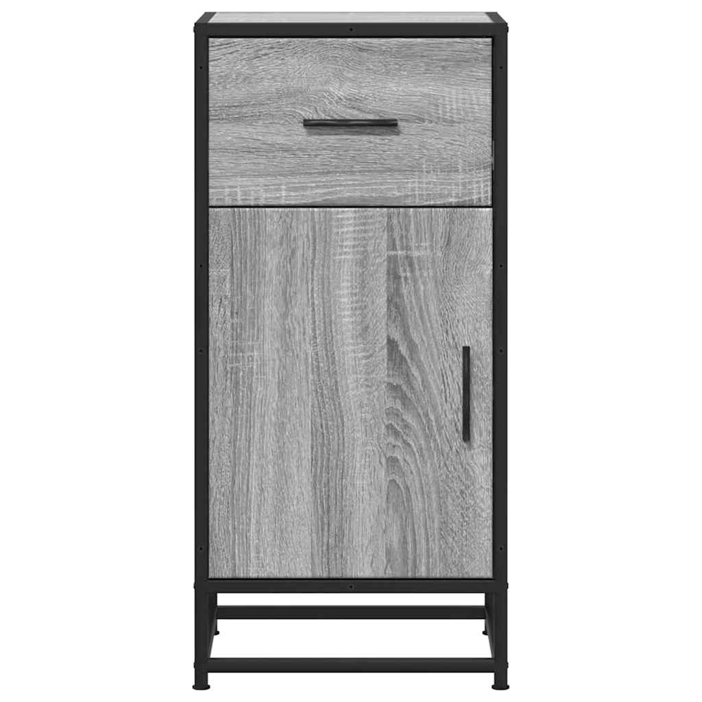 Dulap, gri sonoma, 35,5x35x76 cm, lemn prelucrat și metal GartenMobel Dekor