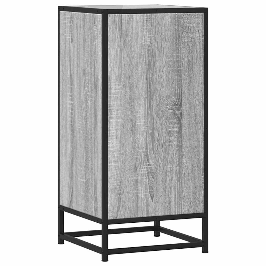 Dulap, gri sonoma, 35,5x35x76 cm, lemn prelucrat și metal GartenMobel Dekor