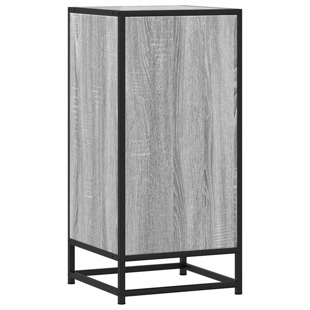 Dulap, gri sonoma, 35,5x35x76 cm, lemn prelucrat și metal GartenMobel Dekor