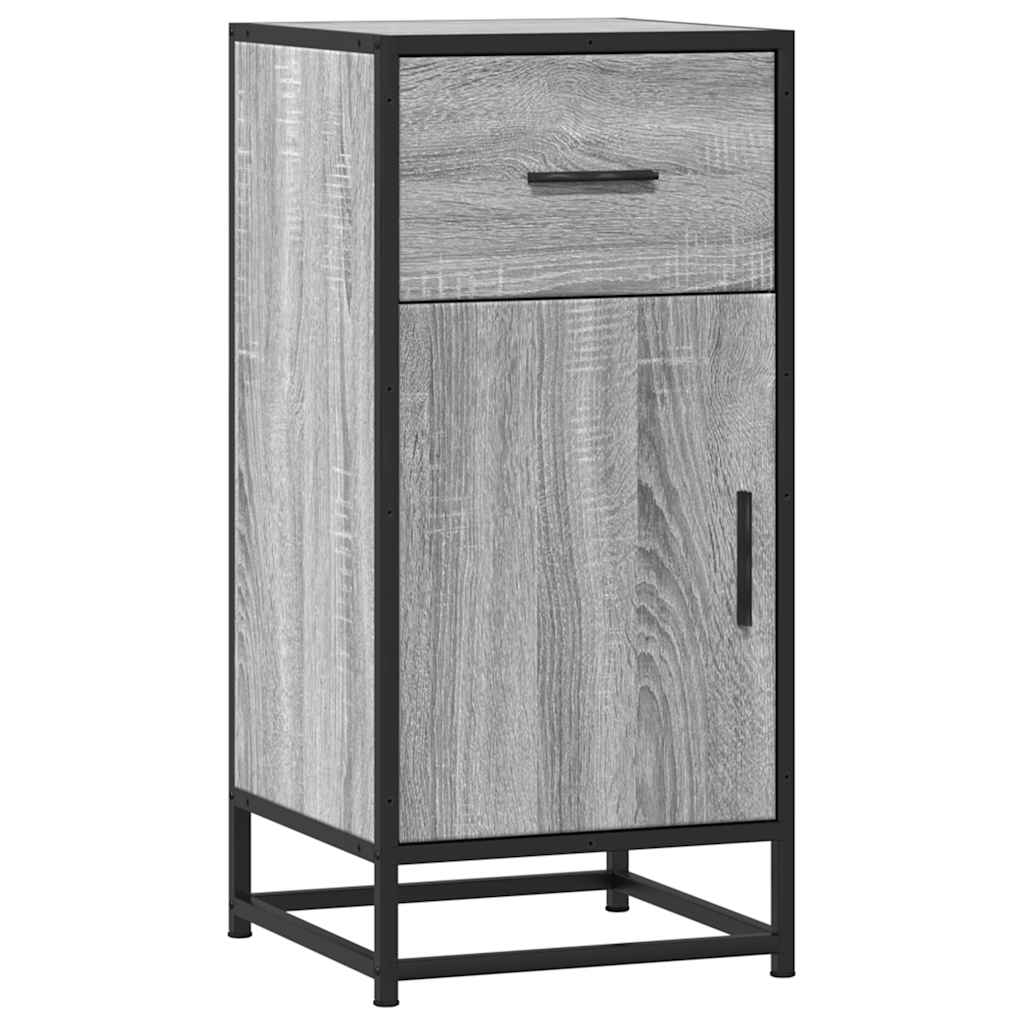 Dulap, gri sonoma, 35,5x35x76 cm, lemn prelucrat și metal GartenMobel Dekor