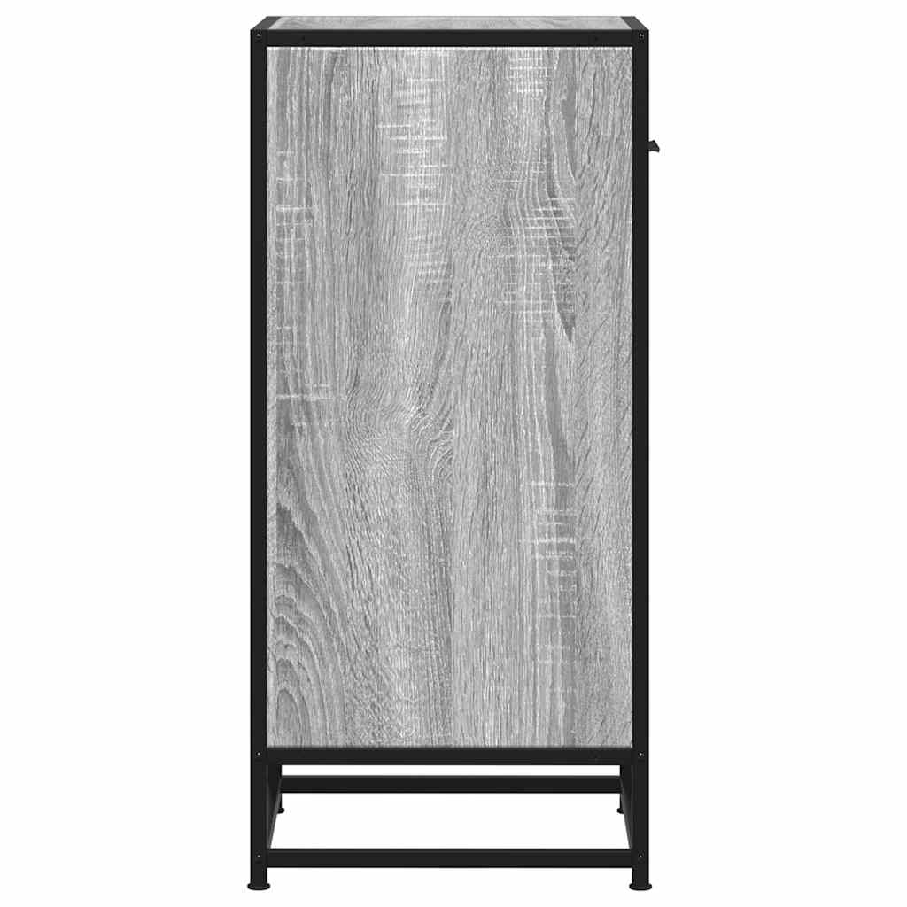 Dulap, gri sonoma, 35,5x35x76 cm, lemn prelucrat și metal GartenMobel Dekor