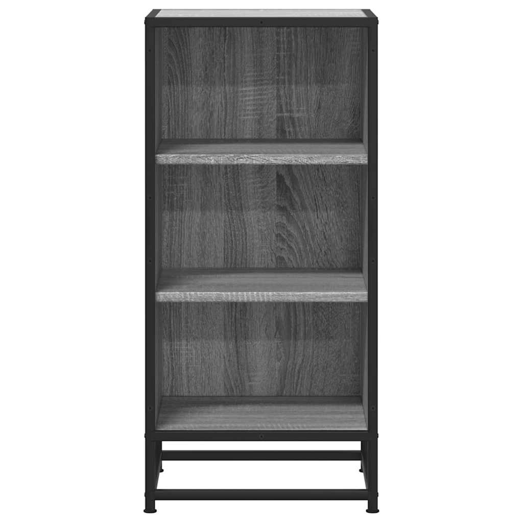 Dulap, gri sonoma, 35,5x35x76 cm, lemn prelucrat și metal GartenMobel Dekor