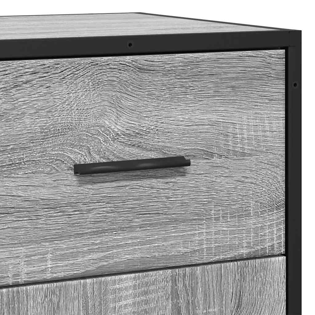 Dulap, gri sonoma, 35,5x35x76 cm, lemn prelucrat și metal GartenMobel Dekor