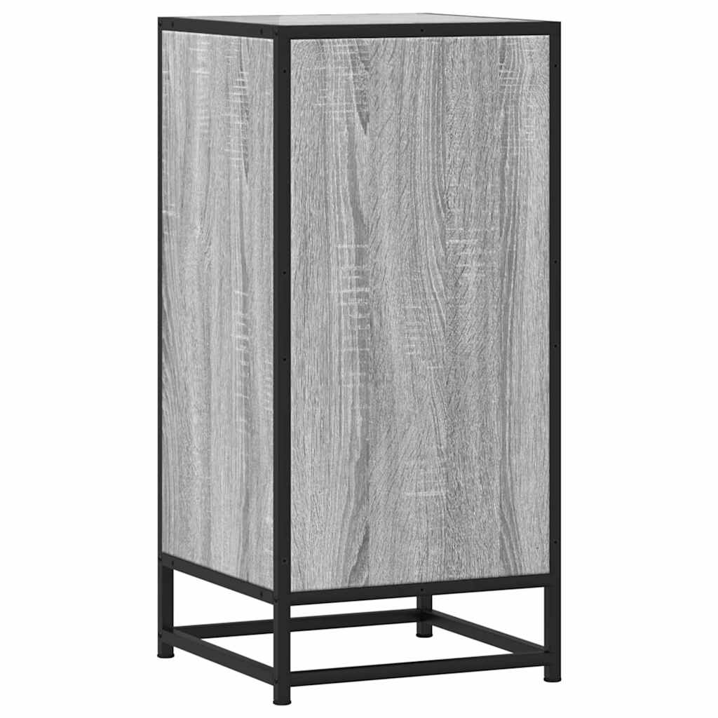 Dulap, gri sonoma, 35,5x35x76 cm, lemn prelucrat și metal GartenMobel Dekor