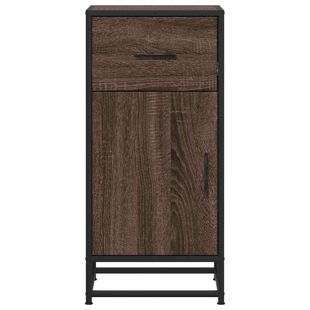 Dulap, stejar maro, 35,5x35x76 cm, lemn prelucrat și metal GartenMobel Dekor