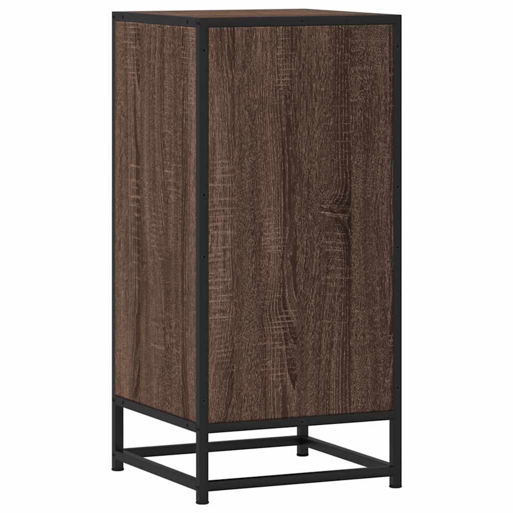 Dulap, stejar maro, 35,5x35x76 cm, lemn prelucrat și metal GartenMobel Dekor
