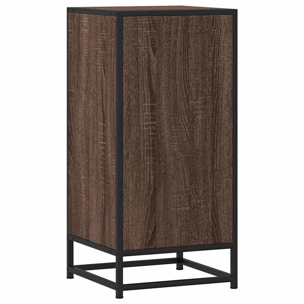 Dulap, stejar maro, 35,5x35x76 cm, lemn prelucrat și metal GartenMobel Dekor