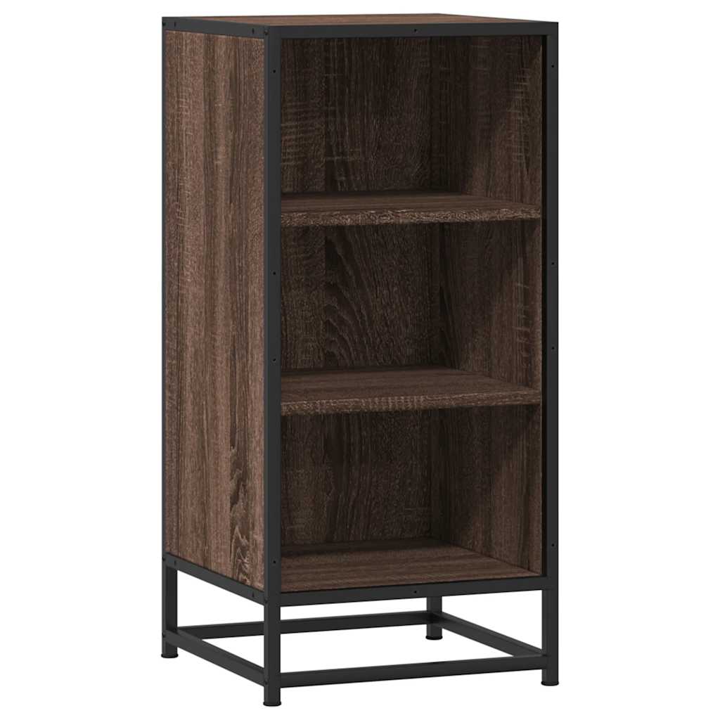 Dulap, stejar maro, 35,5x35x76 cm, lemn prelucrat și metal GartenMobel Dekor