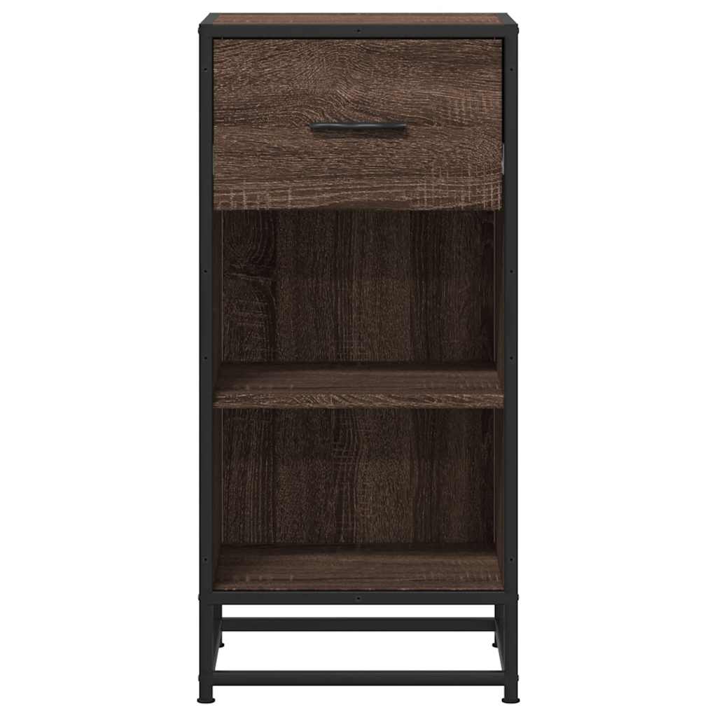 Dulap, stejar maro, 35,5x35x76 cm, lemn prelucrat și metal GartenMobel Dekor
