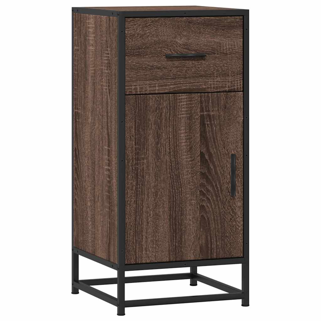 Dulap, stejar maro, 35,5x35x76 cm, lemn prelucrat și metal GartenMobel Dekor