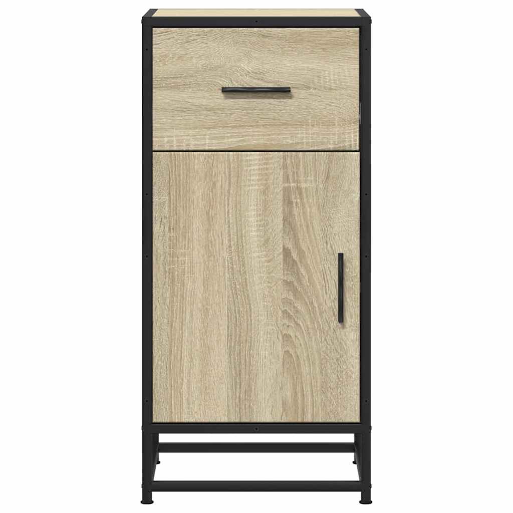Dulap, stejar sonoma, 35,5x35x76 cm, lemn prelucrat și metal GartenMobel Dekor