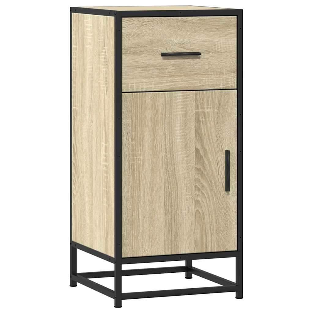 Dulap, stejar sonoma, 35,5x35x76 cm, lemn prelucrat și metal GartenMobel Dekor
