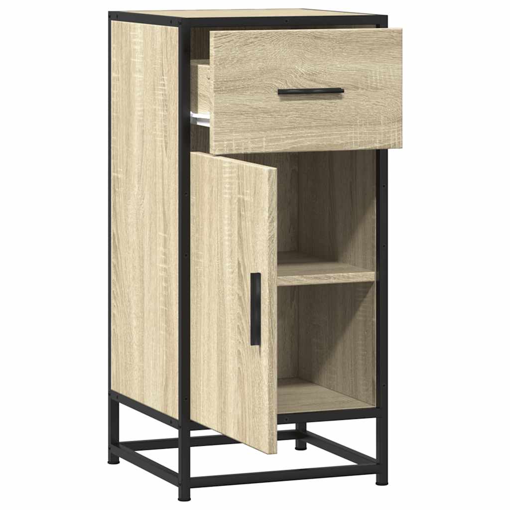 Dulap, stejar sonoma, 35,5x35x76 cm, lemn prelucrat și metal GartenMobel Dekor
