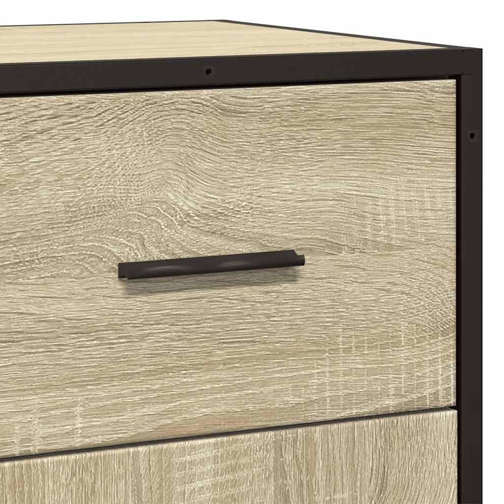Dulap, stejar sonoma, 35,5x35x76 cm, lemn prelucrat și metal GartenMobel Dekor