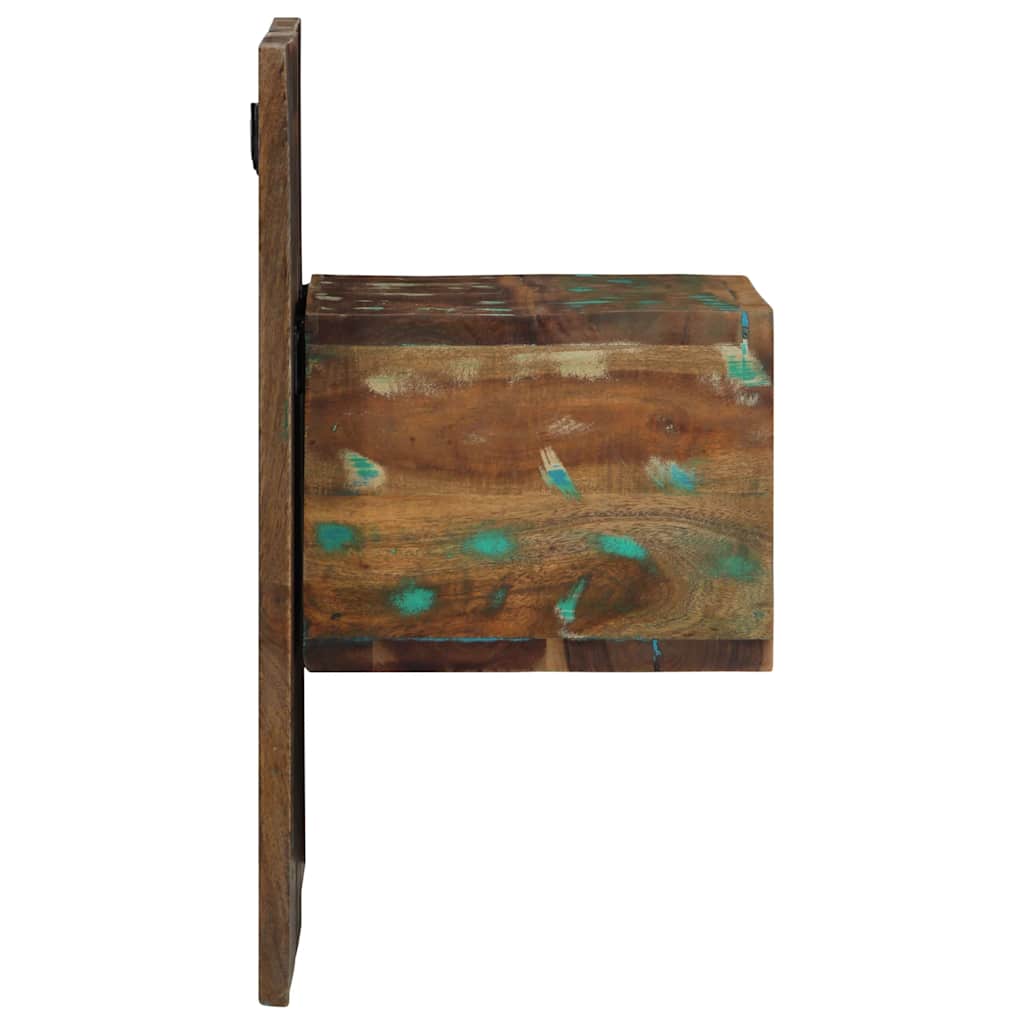 Noptiera multicolor 50x27x50 cm lemn masiv recuperat GartenMobel Dekor