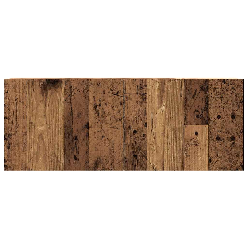 Dulap TV de perete, lemn vechi, 80x30x30 cm, lemn prelucrat GartenMobel Dekor