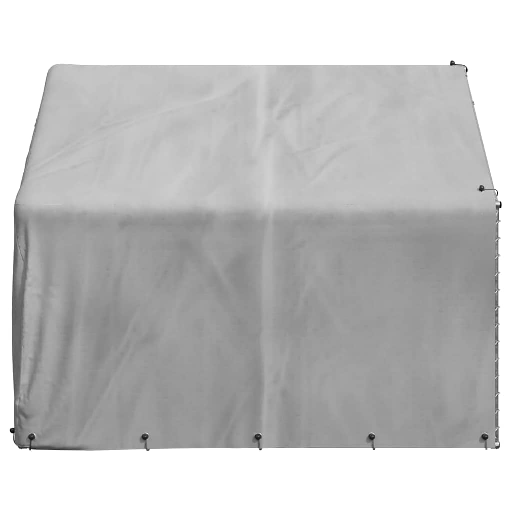 Canisa de exterior cu capac 2x2x1,5 m otel galvanizat GartenMobel Dekor