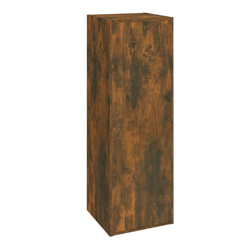 Comode TV, 2 buc., stejar fumuriu, 30,5x30x90 cm lemn prelucrat GartenMobel Dekor